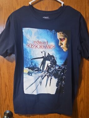 Edward Scissorhands Graphic Tee - Black Crew Neck